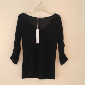 Black knit top NWT small/medium